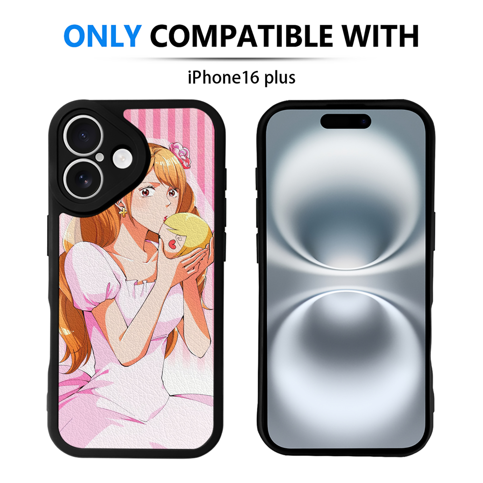 （画像用） ワンピース ONE PIECE 【iPhone 16シリーズ対応】シリコンスマホケース（レザー調） 材質：シリコン